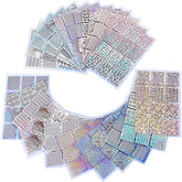 Vinyls Nail Stencil Sticker Sheets Set (288 Pieces 96 Designs Nail) - 24 sheets-Nail Sticker-AZURA- Nail Supply American Gel Polish - Phuong Ni